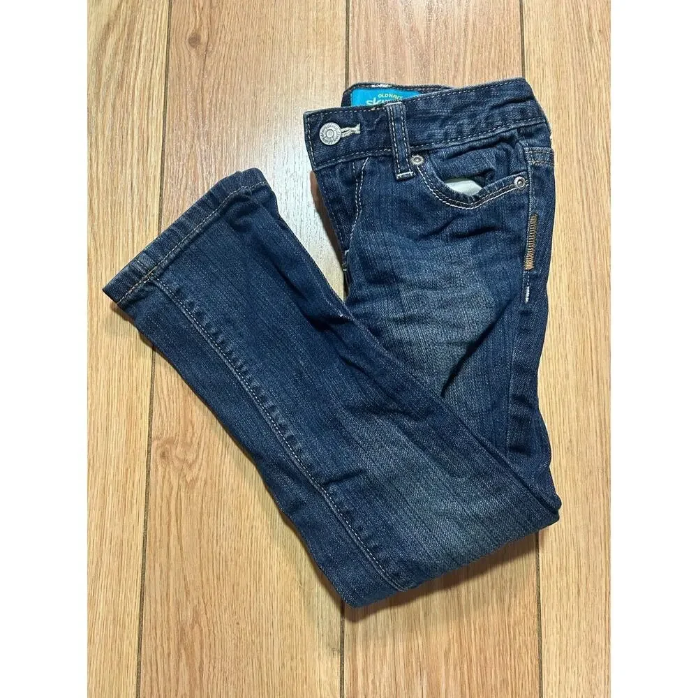 Old Navy Kids Skinny Jeans Regular Adjustable Stretch Boys Girls Unisex Size 5